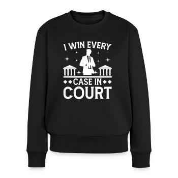 Un avocat gagne chaque affaire devant les tribunaux Avocat Avocat - Pull Premium bio Femme - noir - Devant - Julia (174cm)