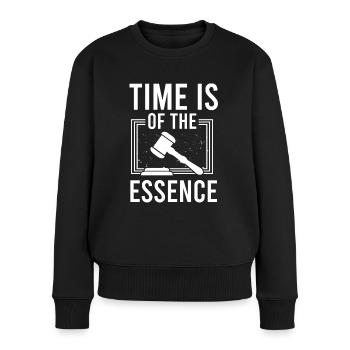 Anwalt Time Is Of The Essence Rechtsanwalt Jurist - Frauen Premium Bio Pullover - Schwarz - Vorne - Julia (174cm)