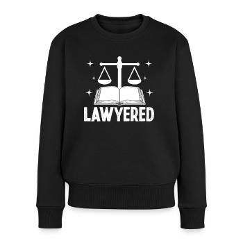 Anwalt Lawyered Rechtsanwalt Staatsanwalt Jurist - Frauen Premium Bio Pullover - Schwarz - Vorne - Julia (174cm)