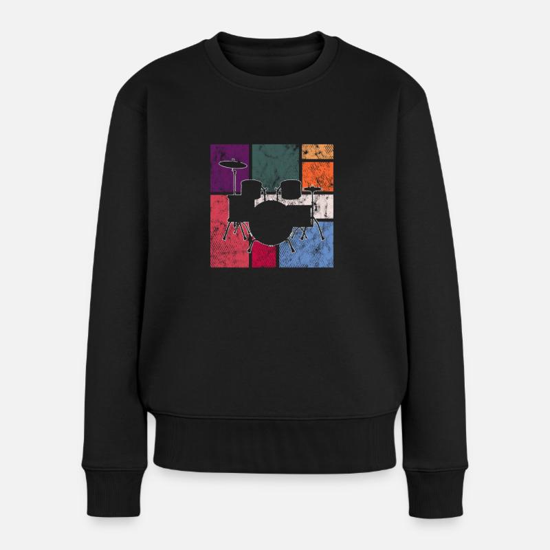 Percussion - Pull Premium bio Femme - noir