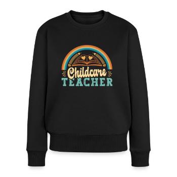 Childcare Worker Childcare Teacher Babysitting - Women's Premium Organic Jumper - black - Front - Julia (174cm)