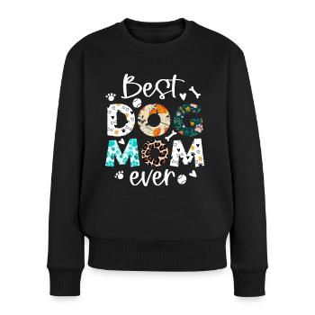 Hundebesitzerin Hundehalterin Damen Hundeliebhaber - Frauen Premium Bio Pullover - Schwarz - Vorne - Julia (174cm)