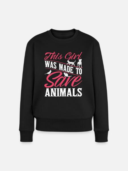 Tierärztin Geschenk - Frauen Premium Bio Pullover - Schwarz