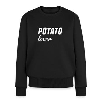 Kartoffel Liebhaber - Frauen Premium Bio Pullover - Schwarz - Vorne - Julia (174cm)