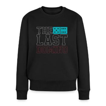 Dominoes The Last Domino Family Game Gambling - Frauen Premium Bio Pullover - Schwarz - Vorne - Julia (174cm)