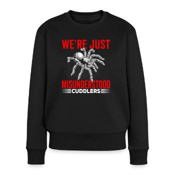 Missverstandene Kuschler Tarantel Besitzer - Frauen Premium Bio Pullover - Schwarz - Vorne - Julia (174cm)