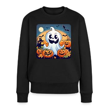 1696273262059 - Frauen Premium Bio Pullover - Schwarz - Vorne - Julia (174cm)