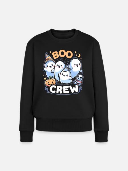 Buh-Crew - Frauen Premium Bio Pullover - Schwarz