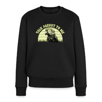 Perruche Perroquet Perroquet Propriétaire - Pull Premium bio Femme - noir - Devant - Julia (174cm)