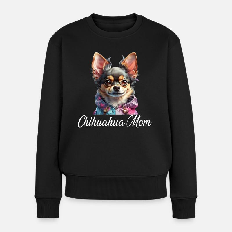 Maman Chihuahua - Pull Premium bio Femme - noir