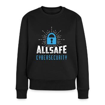 Cybersecurity Allsafe Cybersecurity Programmer - Frauen Premium Bio Pullover - Schwarz - Vorne - Julia (174cm)