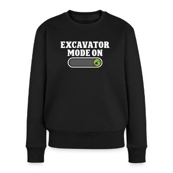 Excavator Driver Excavator Mode On Excavator Operator Excavator - Women's Premium Organic Jumper - black - Front - Julia (174cm)