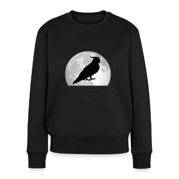Perruche Perruche Lune Welli - Pull Premium bio Femme - noir - Devant - Julia (174cm)