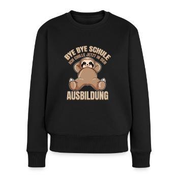 Schulabschluss Realschule Abschluss Hauptschule - Frauen Premium Bio Pullover - Schwarz - Vorne - Julia (174cm)