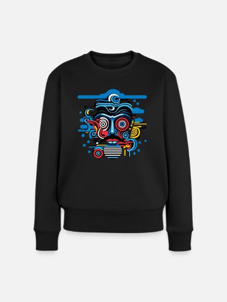Doctor Mad - Frauen Premium Bio Pullover - Schwarz