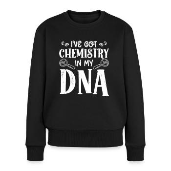 Chimiste Chimie Dans Mon ADN Chimie Technicien Chimiste - Pull Premium bio Femme - noir - Devant - Julia (174cm)