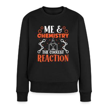 Chemist Me & Chemistry Coolest Reaction Chemistry - Pull Premium bio Femme - noir - Devant - Julia (174cm)
