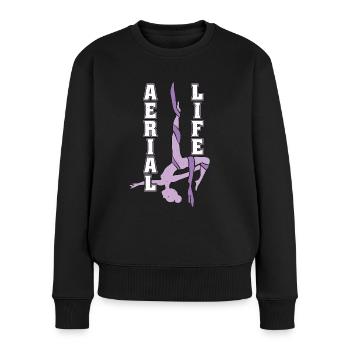 Aerialist Aerial Life Loves Aerial Silk Aerialists - Women's Premium Organic Jumper - black - Front - Julia (174cm)