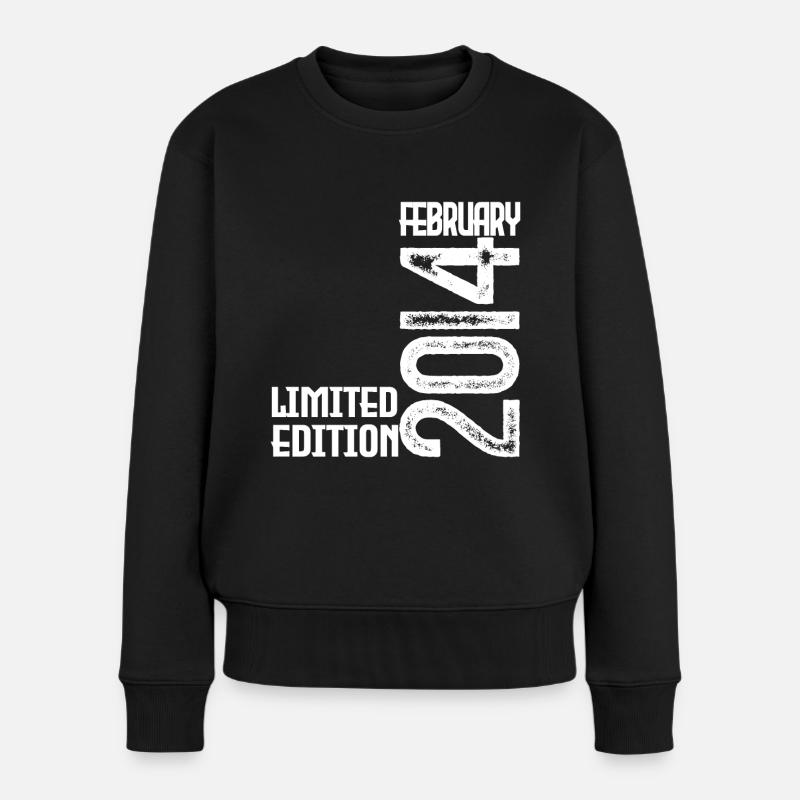 Februar 2014 Geburtstagsgeschenk. Februar 2014. - Frauen Premium Bio Pullover - Schwarz