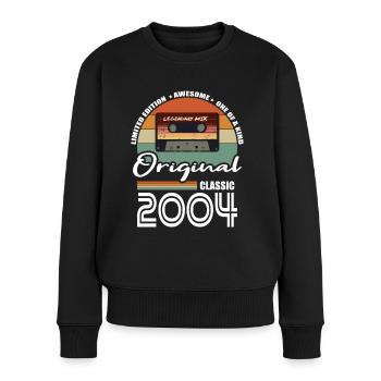 20. Geburtstag Jahrgang 2004 Original 2004 - Frauen Premium Bio Pullover - Schwarz - Vorne - Julia (174cm)
