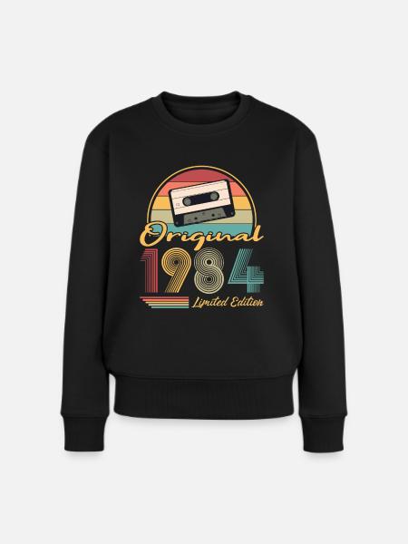 40. Geburtstag Jahrgang 1984 Original 1984 - Frauen Premium Bio Pullover - Schwarz