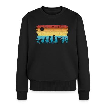 Gamer Evolution Gaming Zocken Video Game - Frauen Premium Bio Pullover - Schwarz - Vorne - Julia (174cm)