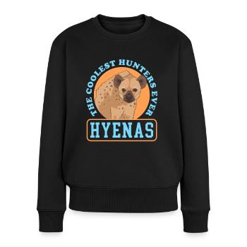 Hyena Hyena Spotted Hyena Gift - Women's Premium Organic Jumper - black - Front - Julia (174cm)