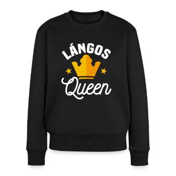 Lango's Queen - Women's Premium Organic Jumper - black - Front - Julia (174cm)