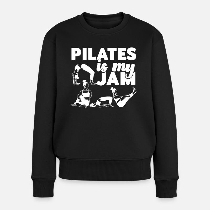 Pilates Instructor Teacher Girl - Frauen Premium Bio Pullover - Schwarz