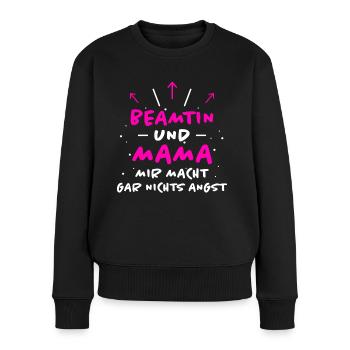 Beamtin Spruch Verbeamtung Büro Beamtin Geschenk - Frauen Premium Bio Pullover - Schwarz - Vorne - Julia (174cm)