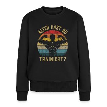 T-shirt de gymnastique drôle de remise en forme Gym d’entraînement - Pull Premium bio Femme - noir - Devant - Julia (174cm)
