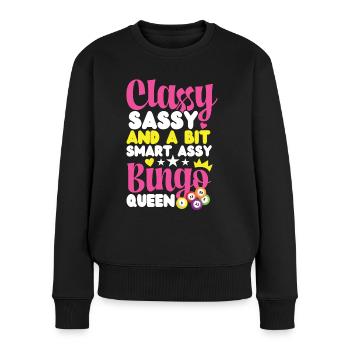 Bingo Player Classy Sassy And A - Frauen Premium Bio Pullover - Schwarz - Vorne - Julia (174cm)
