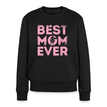 La meilleure maman de tous les temps - Pull Premium bio Femme - noir - Devant - Julia (174cm)