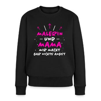 Malerin Spruch Malermeister Beruf Malerin Geschenk - Frauen Premium Bio Pullover - Schwarz - Vorne - Julia (174cm)