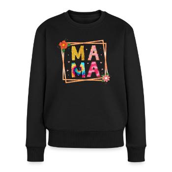 Maman - Pull Premium bio Femme - noir - Devant - Julia (174cm)