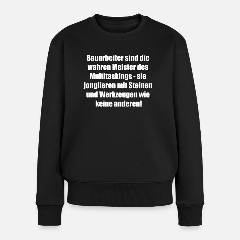 Multitasking Meister Geschenk - Frauen Premium Bio Pullover - Schwarz