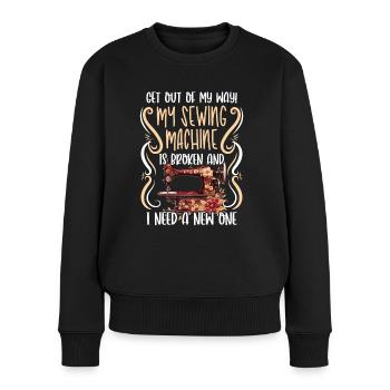Tailleur Get Out Of My Way Couturière - Pull Premium bio Femme - noir - Devant - Julia (174cm)