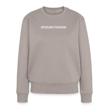 Bowling - Bowling Passion - Frauen Premium Bio Pullover - Taupe - Vorne - Julia (174cm)