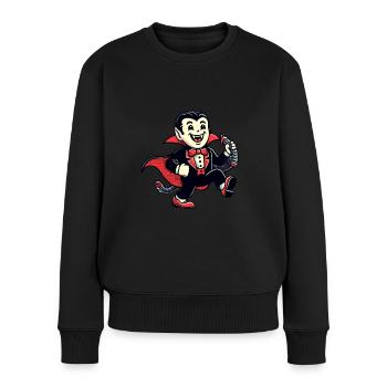 Décoration de costume de vampire d’Halloween de style vintage rétro - Pull Premium bio Femme - noir - Devant - Julia (174cm)