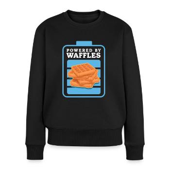 Waffles Waffle Lover Waffle Gift - Women's Premium Organic Jumper - black - Front - Julia (174cm)