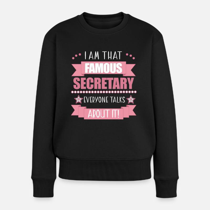 Sekretärin Beruf Büro Damen Geschenk - Frauen Premium Bio Pullover - Schwarz