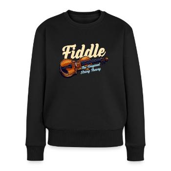 Fiddle The Original String Theory Country Music - Women's Premium Organic Jumper - black - Front - Julia (174cm)