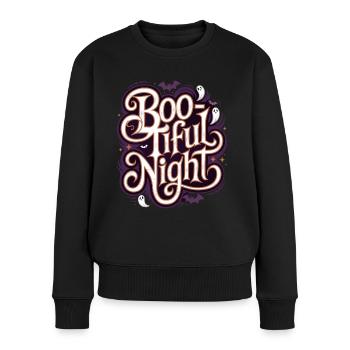 Boo-Tiful Nuit Halloween Effrayant Drôle - Pull Premium bio Femme - noir - Devant - Julia (174cm)