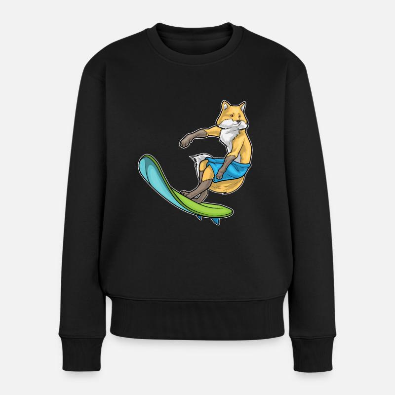 Planche de surf Fox Surfer - Pull Premium bio Femme - noir