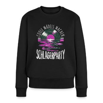 Des filles cool font Schlager fête concert Schlager - Pull Premium bio Femme - noir - Devant - Julia (174cm)