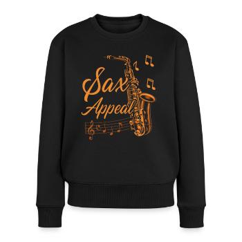 Saxophones Pun Sax Appeal - Pull Premium bio Femme - noir - Devant - Julia (174cm)