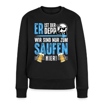 Junggesellenabschied Männer T-Shirt JGA Poltern - Frauen Premium Bio Pullover - Schwarz - Vorne - Julia (174cm)