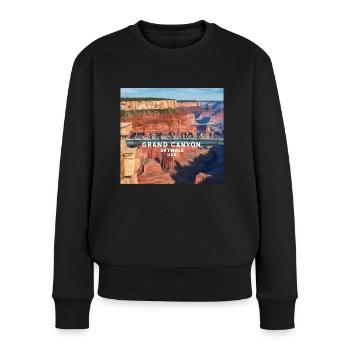 Grand Canyon SkyWalk - Frauen Premium Bio Pullover - Schwarz - Vorne - Julia (174cm)