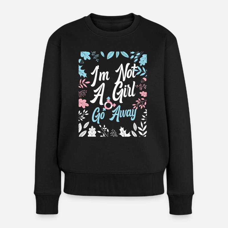 Fierté LGBT transgenre - Pull Premium bio Femme - noir