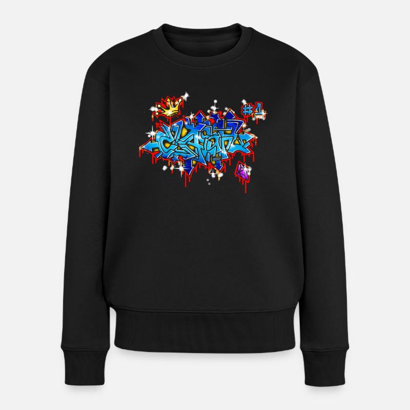 CLASHZEWA.png - Pull Premium bio Femme - noir